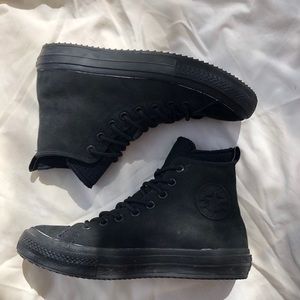 CONVERSE Black Waterproof Rain Boots Sneakers